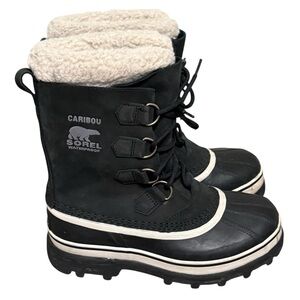 Sorel Caribou™ WP Waterproof Black Boot Size 7.